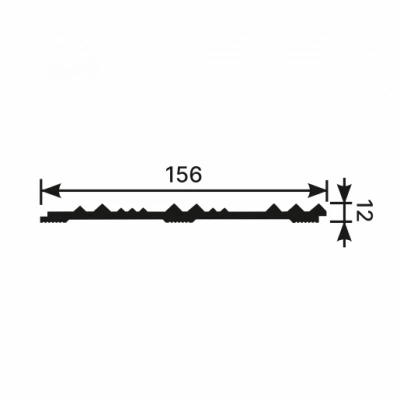 Панель RP005, 156х12, 2800мм, Экополимер/12